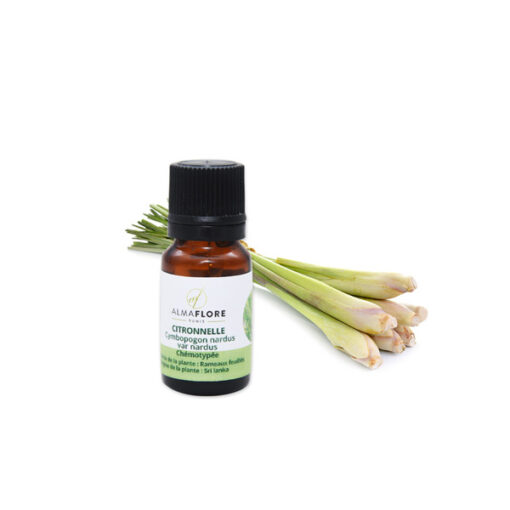 ALMAFLORE HUILE ESSENTIELLE DE CITRONNELLE 10ML