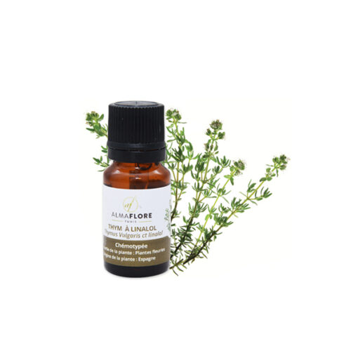 ALMAFLORE HUILE ESSENTIELLE DE THYM À LINALOL, 10ML