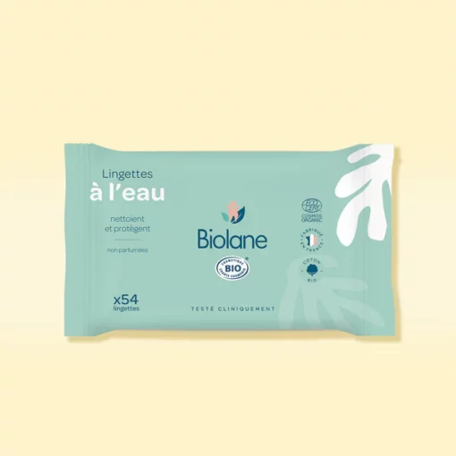 BIOLANE Lingettes à l'eau certifiées biologiques