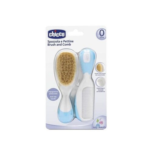 CHICCO BROSSE ET PEIGNE BLEU