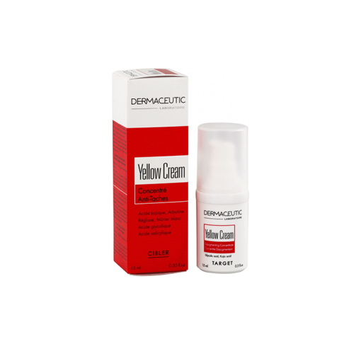 Dermaceutic Yellow Cream, Concentré Dépigmentant, flacon airless,15ml