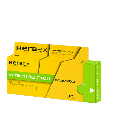 HERBEX VITAMINE C+CU 150 MG/ 900 ΜG