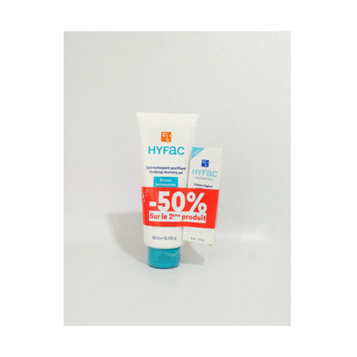 Hyfac gel nettoyant , 300 ml + hyfac crème légère , 40 ml