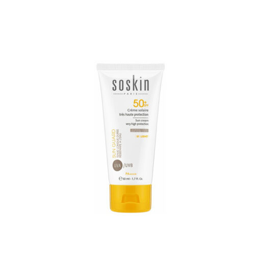 SOSKIN 01 CREME SOLAIRE TEINTEE LIGHT SPF50+, 50 ml