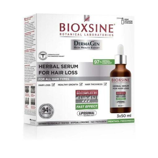 bioxsine serum aux herbes anti chute 3x50ml