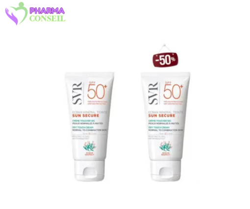 W.F SVR SUN SECURE ECRAN MINERAL TEINTE PEAUX NORMALES A MIXTES SPF 50+ 50ML(2 EME -50%)