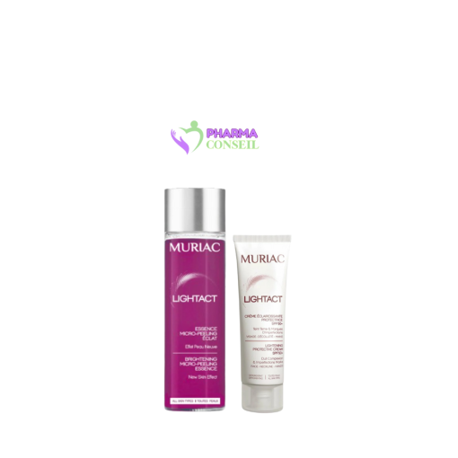 MURIAC ESSENCE MICRO PEELING ECLAT + MURIAC LIGHTACT CRÈME ÉCLAIRCISSANTE PROTECTRICE SPF50+