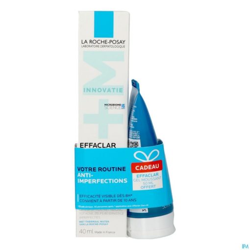 LA ROCHE POSAY EFFACLAR DUO +M SOIN ANTI IMPERFECTIONS 40ML+EFFACLAR GEL MOUSSANT 50ML (OFFERT)