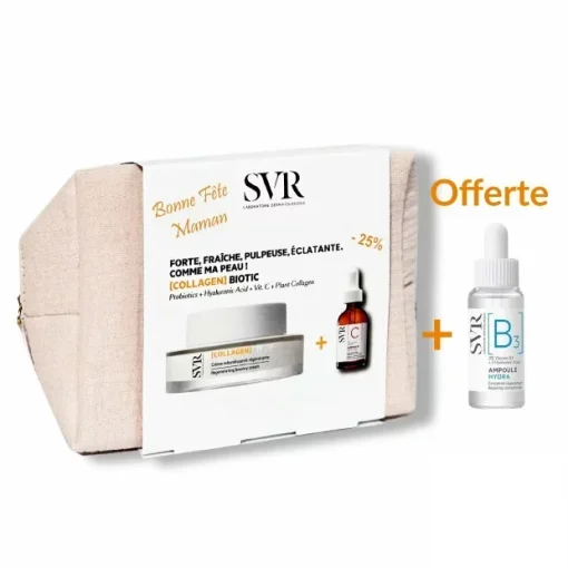 Svr trousse collagen biotic+ ampoule C+ mini ampoule B offert